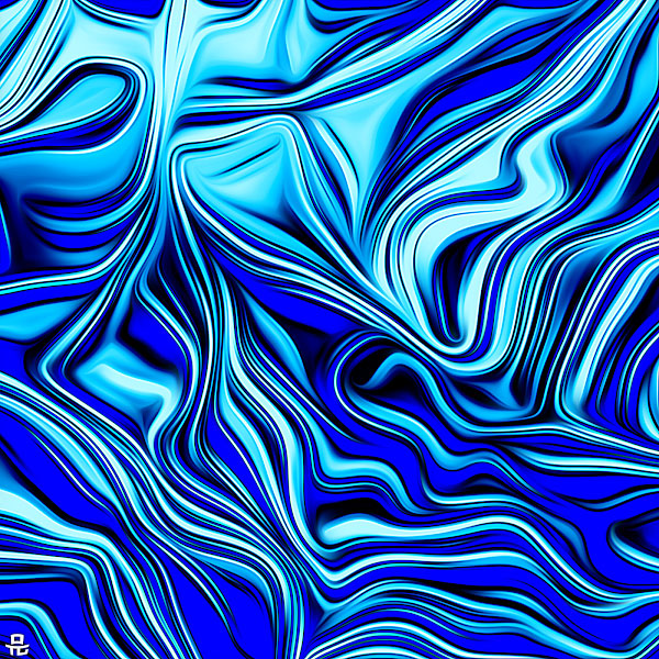 BLUE - Abstract Painting - Artworks by Imtiaj