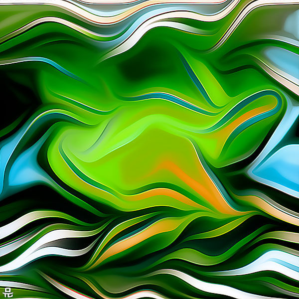 GO-GREEN - Abstract Painting - Artworks by Imtiaj
