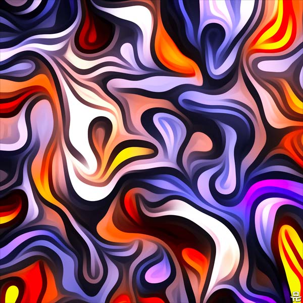 BLAZING - Abstract Painting - Artworks by Imtiaj
